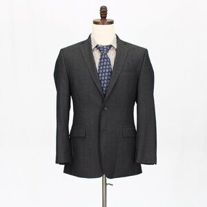 Calvin Klein 44L Gray HB 2-Button Sport Coat Blazer Jacket P531